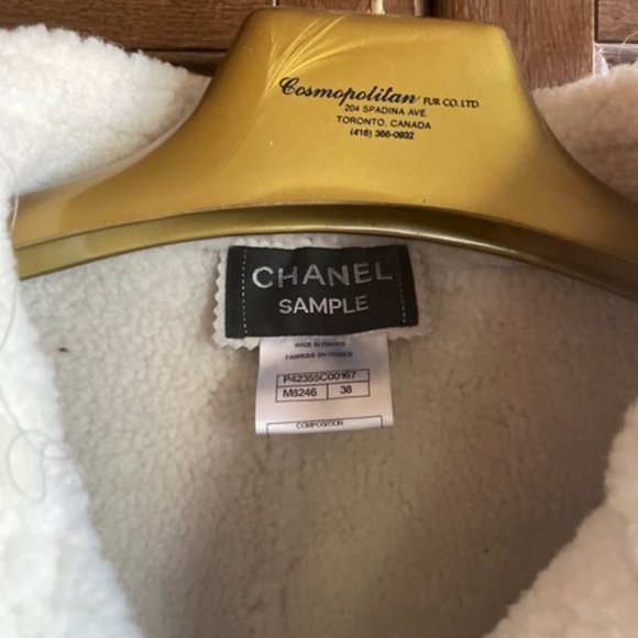 CHANEL Grey Black Distressed Leather & Shearling from 2011 RUNWAY Jacket $8.2K - Picture 2 of 14